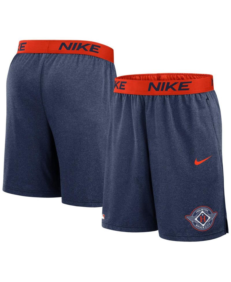 Men's Navy/Orange Houston Astros 2025 City Connect Authentic Collection Knit Shorts