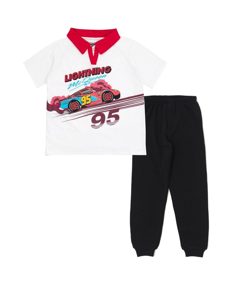 Boy's (5-12) Lightning McQueen 2-Piece Polo and Pants Set