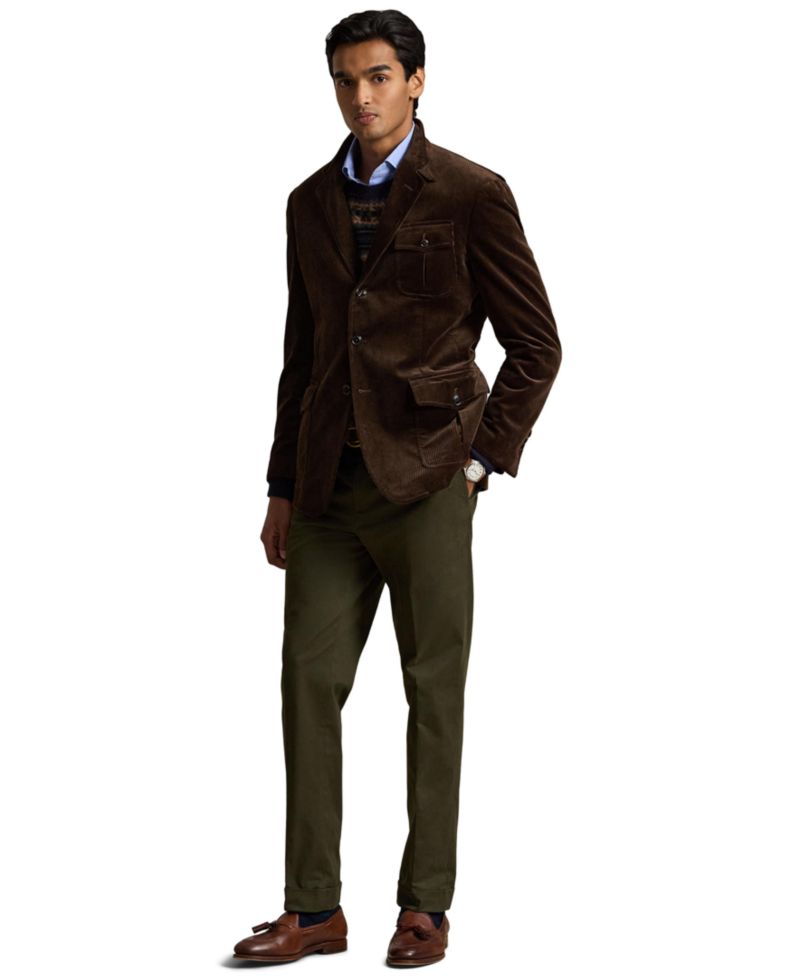 Men's Stretch Chino Suit Trousers