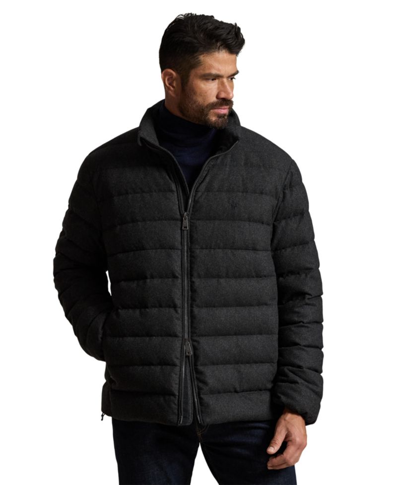 Men's Big & Tall Colden Down Quilted-Herringbone Regular-Fit Jacket