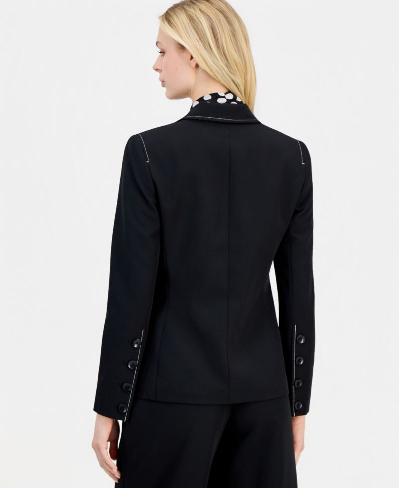 ASL Petite One-Button Blazer