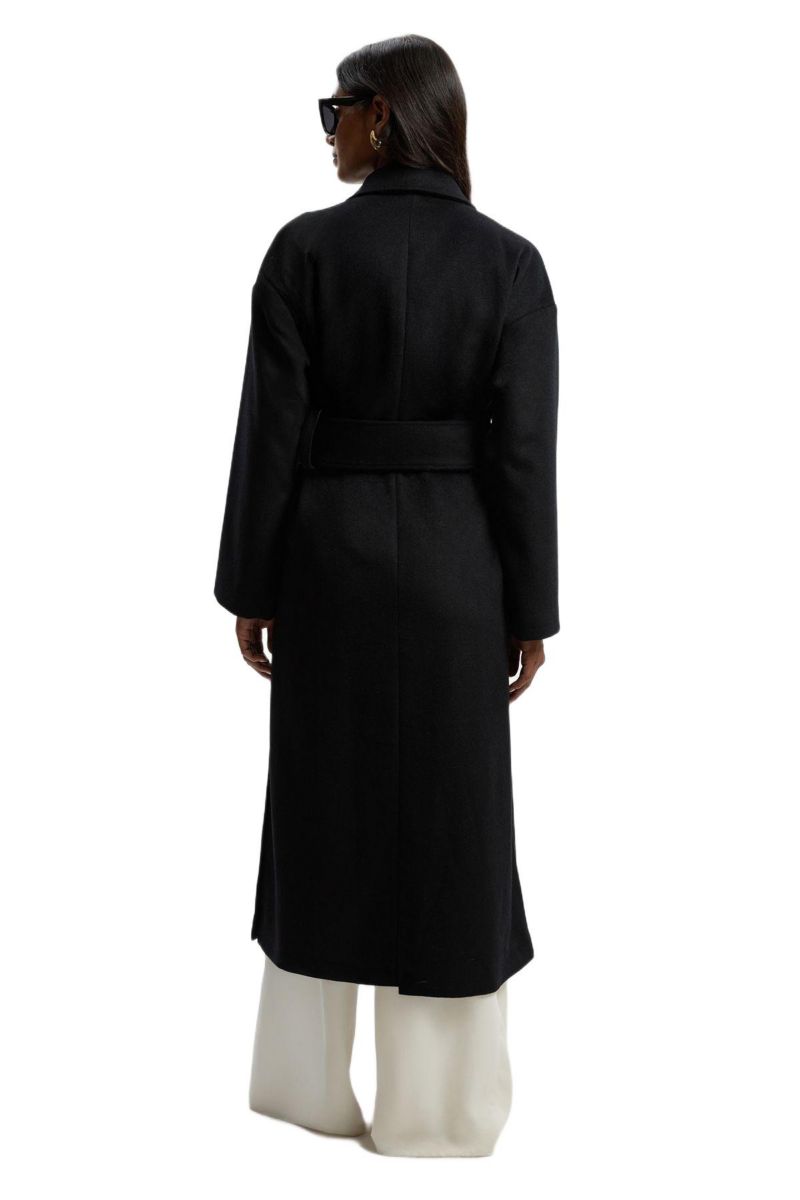 Women's Wrap Tailored Maxi Coat