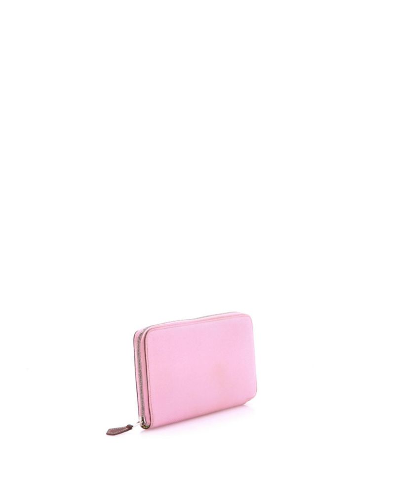Pre-Owned Hermes Long Azap Zip Around Wallet Silk'in Epsom