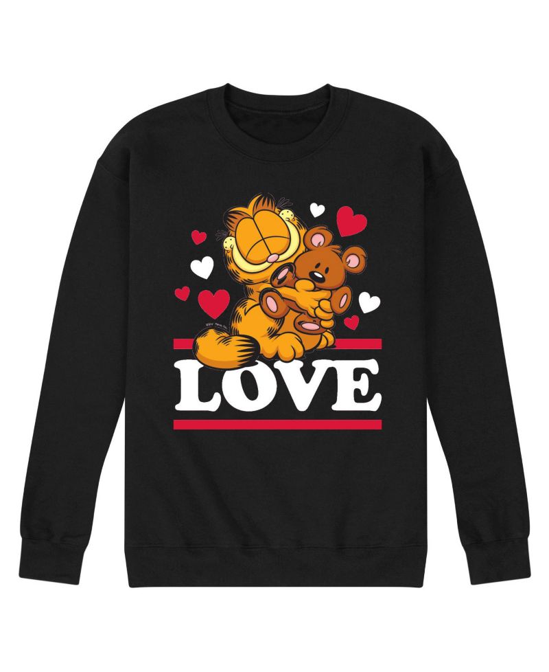 Men's Garfield Love Fleece Sweatshirt