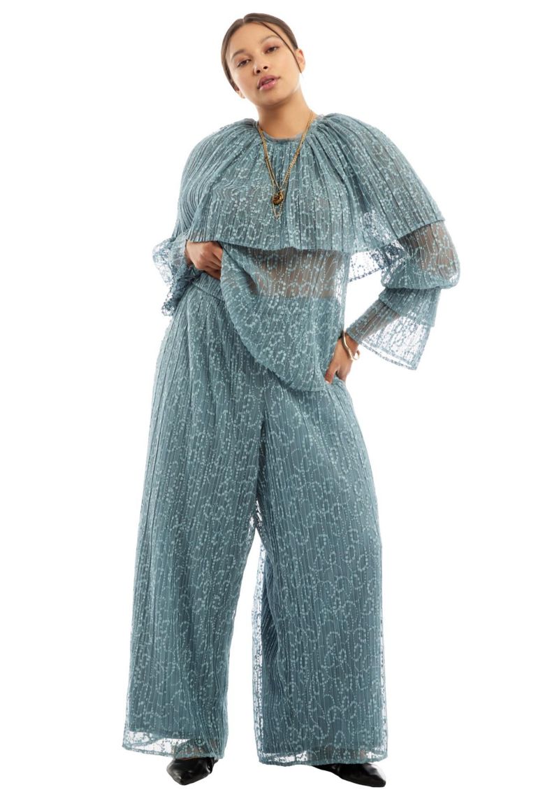 Women's June and Vie Lace Wide-Leg Pants