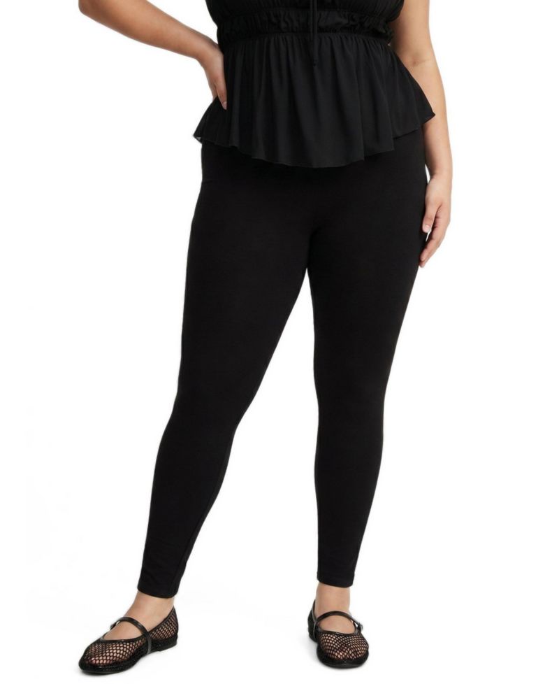 Plus Size High-Rise Comfort Waistband Leggings