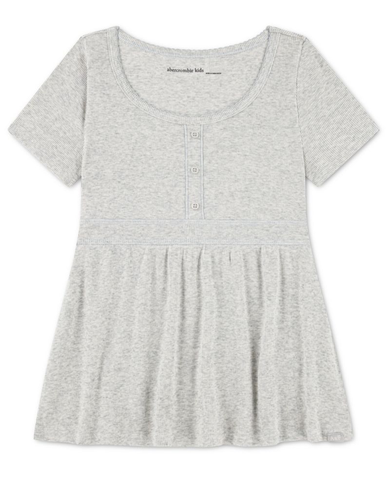 Girls' 5-16 Scoop Neck Short-Sleeve Top