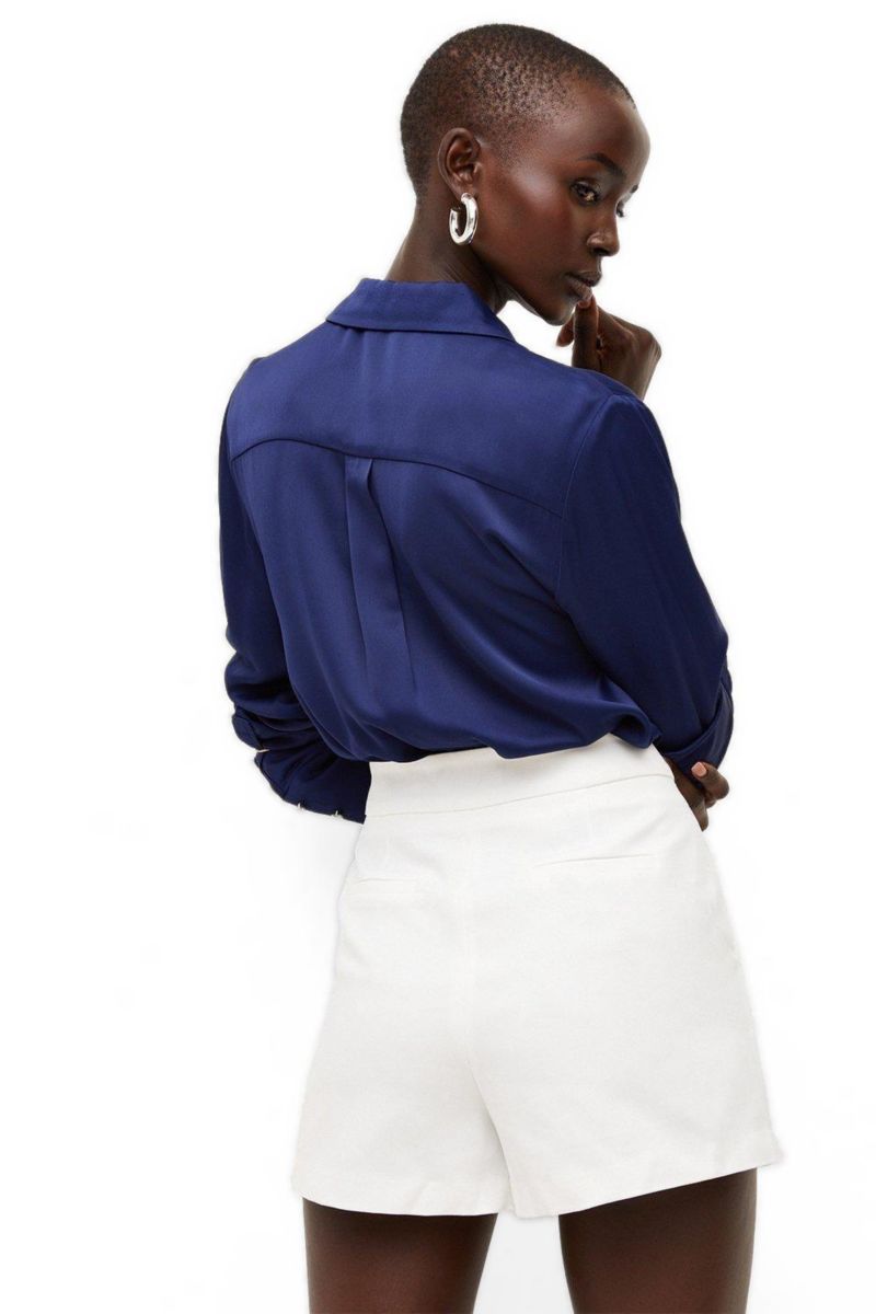 Women's Essential Tailored High-Waisted Shorts, 17.72" Inseam