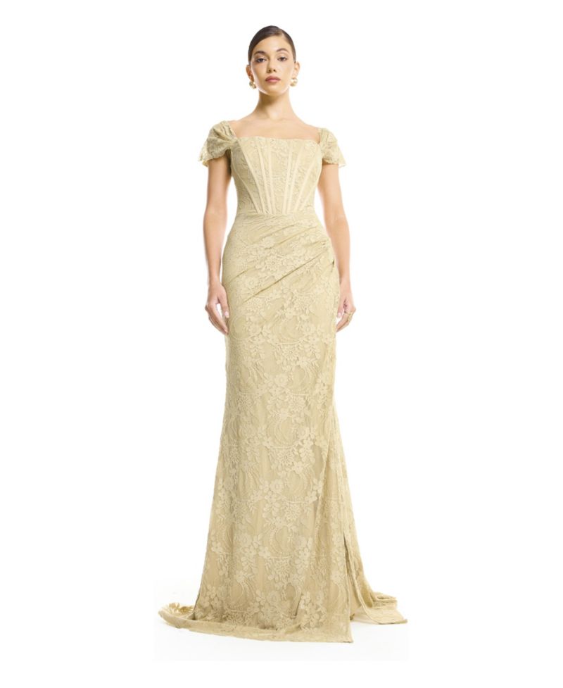 Women's Off-Shoulder Lace Mermaid Gown