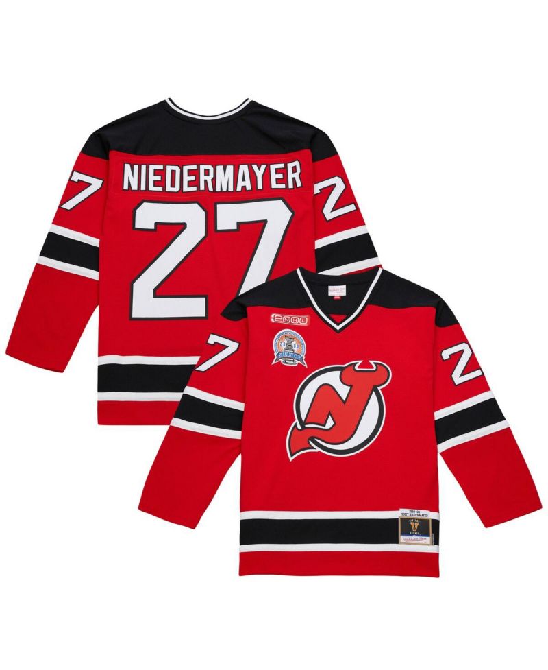 Men's Scott Niedermayer Red New Jersey Devils Big & Tall 1999/00 Blue Line 2.0 Jersey