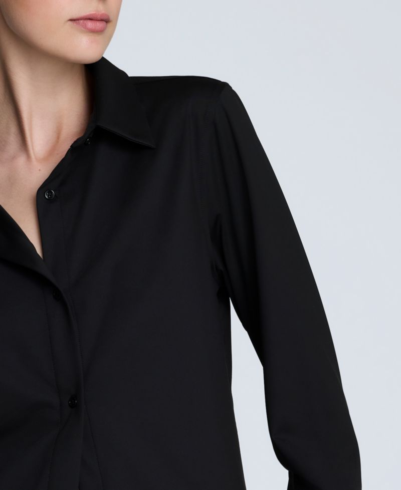 Women's Metro Knit Long Sleeve Button Front Shirt