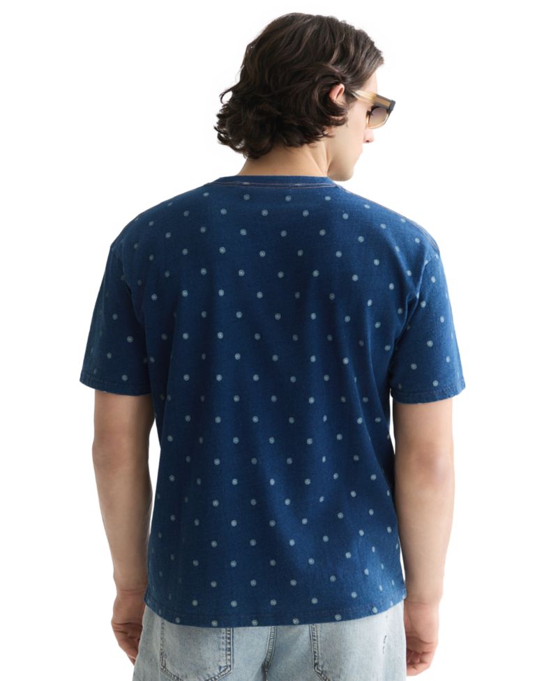 Men's Cotton Micro Printed T-Shirt