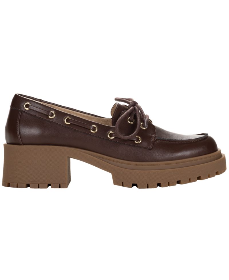Women's Theraa Lug Sole Block Heel Loafers