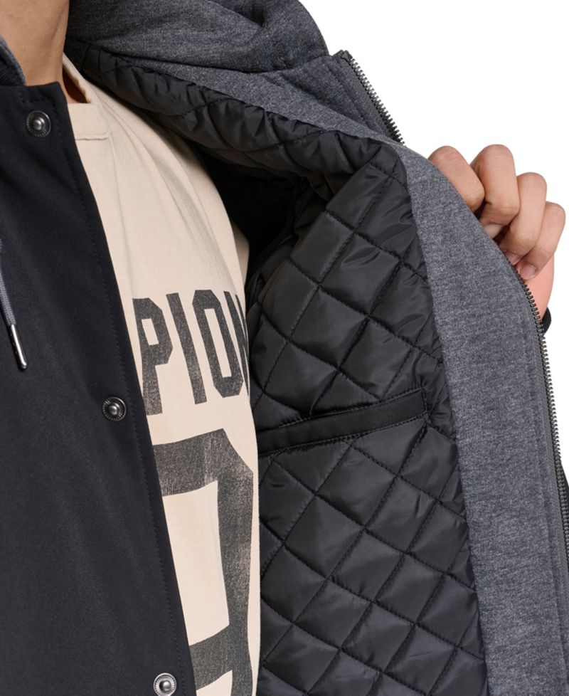 Men's Hooded Varsity Jacket