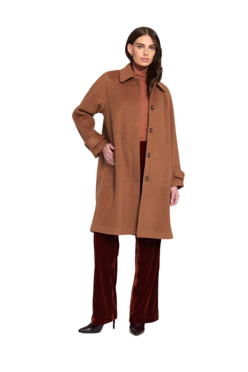 Women's Melton Coat Teddy