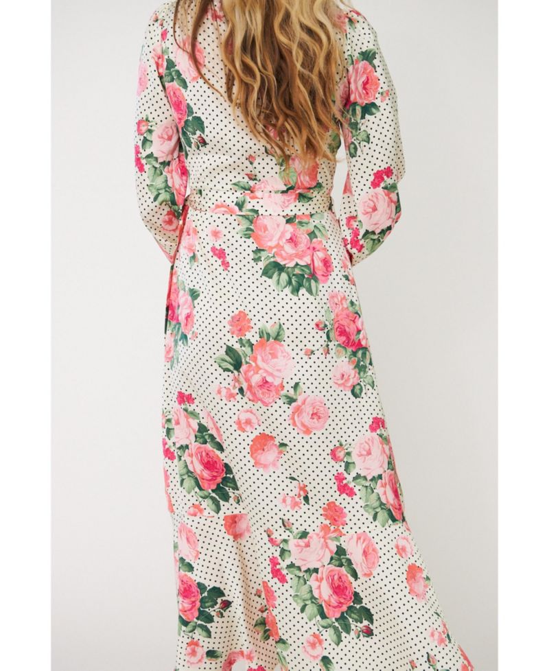 Women's Lara Fit & Flare Polka Dot Midi Dress