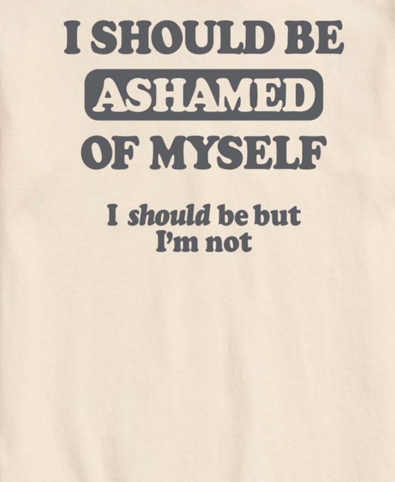 Men's Should Be Ashamed Short-Sleeve Graphic T-Shirt