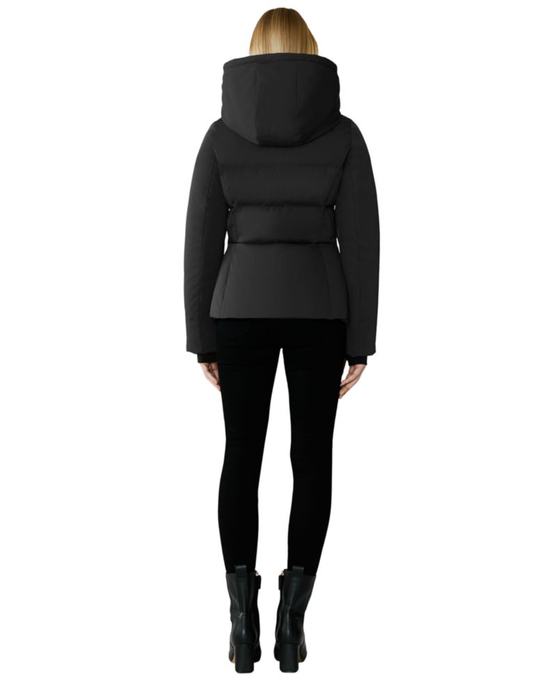 Women's Hooded Zip-Front Down Puffer Coat