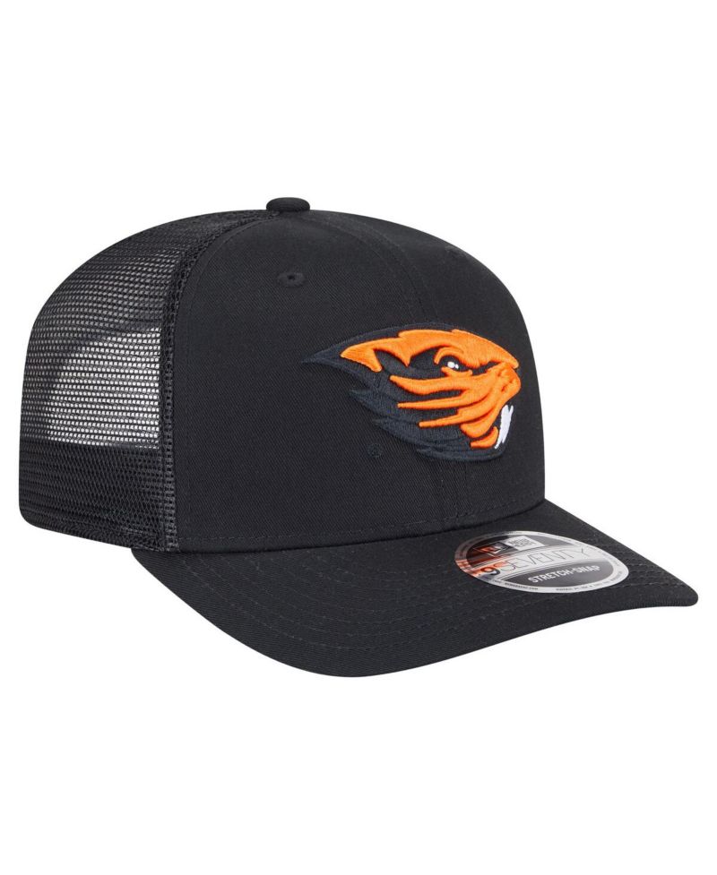 Men's Black Oregon State Beavers Primary 9SEVENTY Trucker Stretch Snap Hat