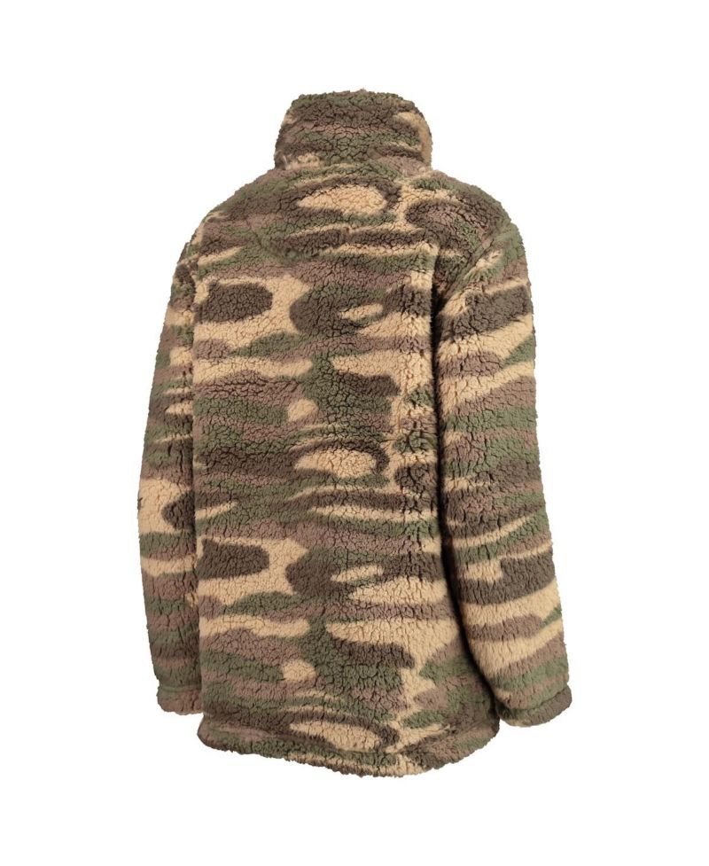 Women's Camo New Jersey Devils Sherpa Quarter-Zip Jacket