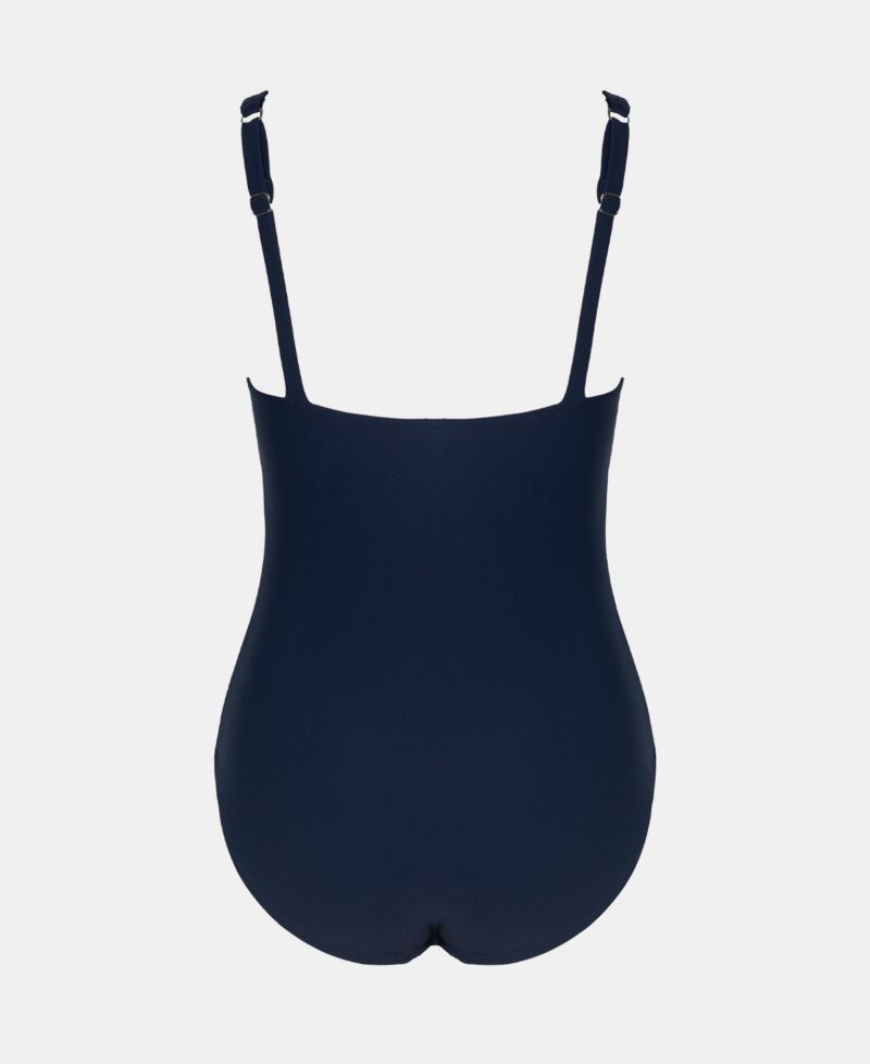 Women's Tummy Control Wrapped One Piece Swimsuit