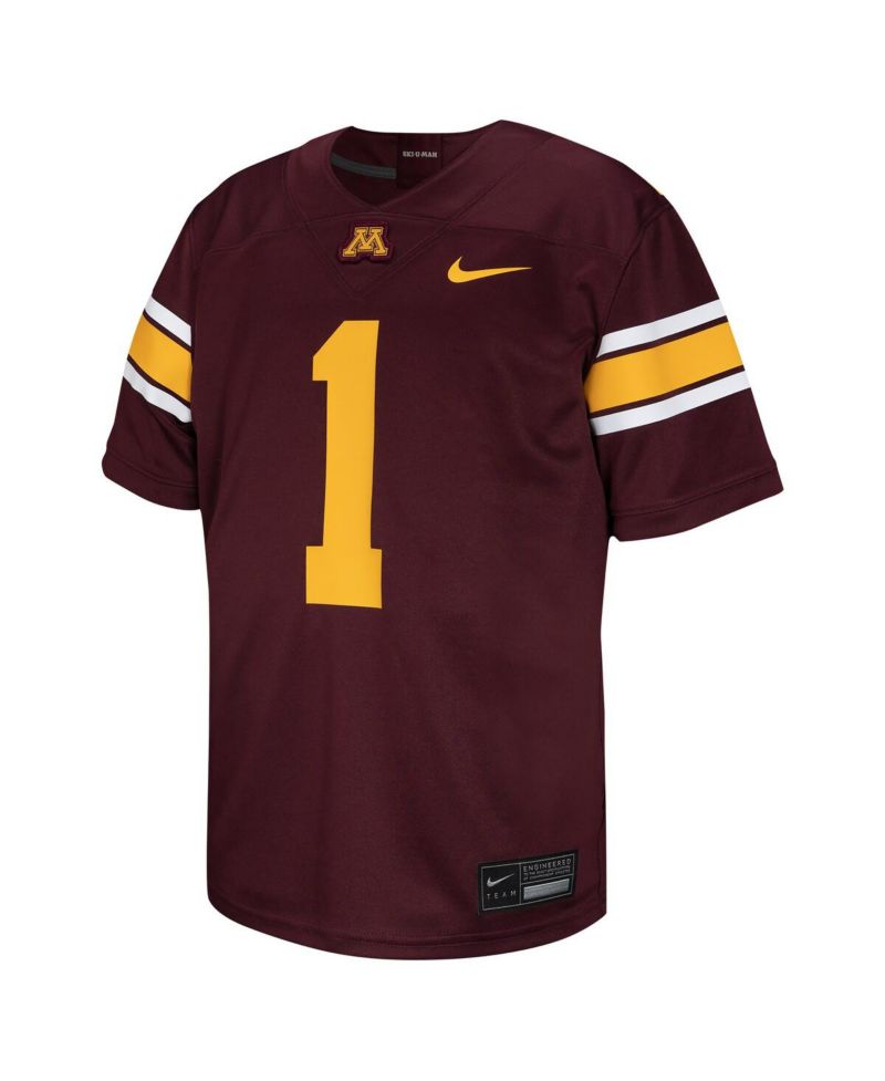Big Boys and Girls 1 Maroon Minnesota Golden Gophers Untouchable Football Jersey