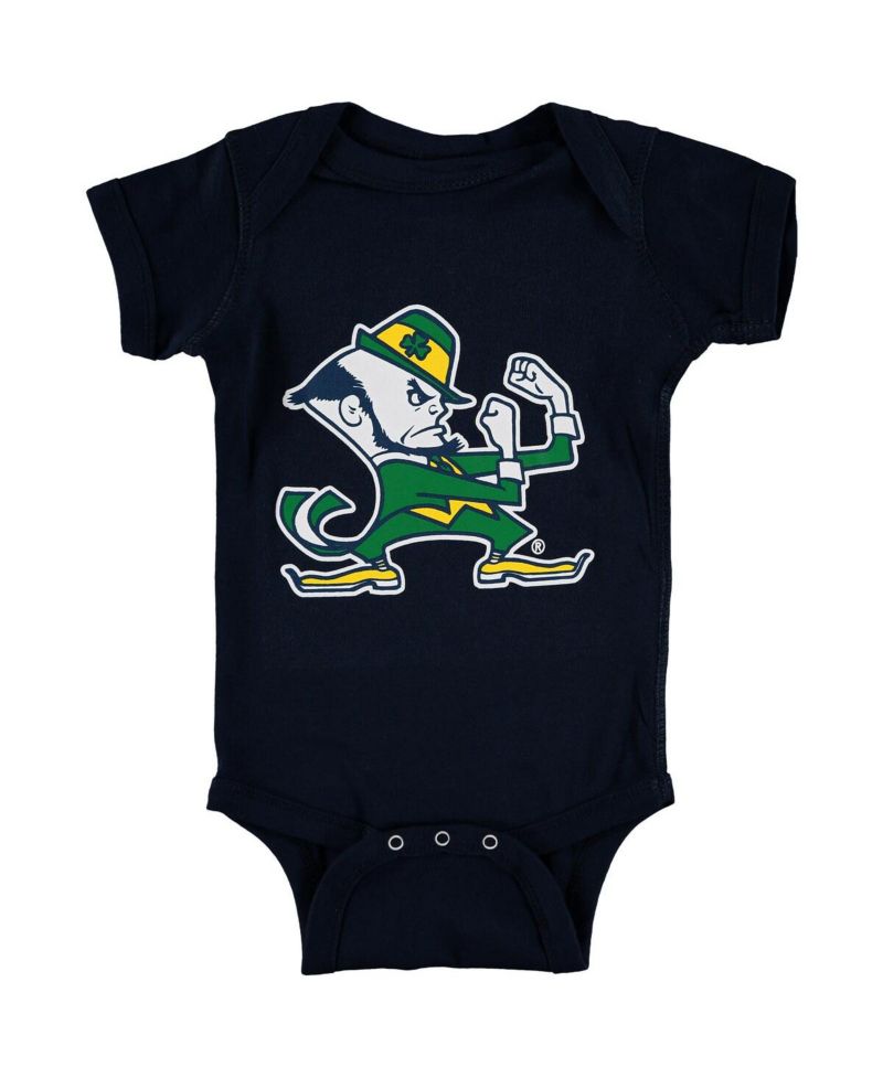Infant Boys and Girls Navy Notre Dame Fighting Irish Big Logo Bodysuit