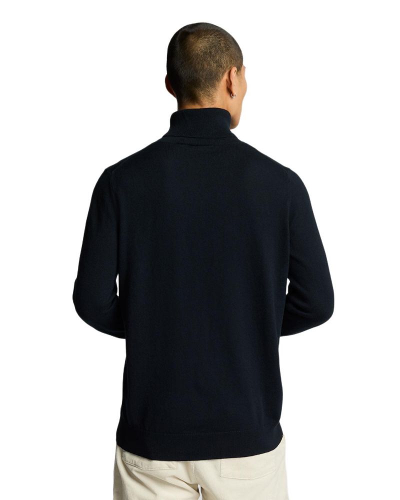 Men's Cotton Merino Turtleneck Sweater
