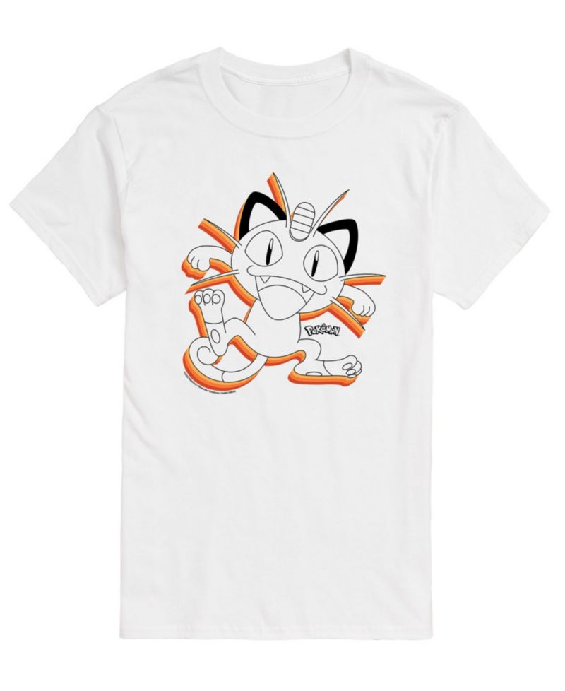 Men's Pokemon Meowth Graphic T-shirt