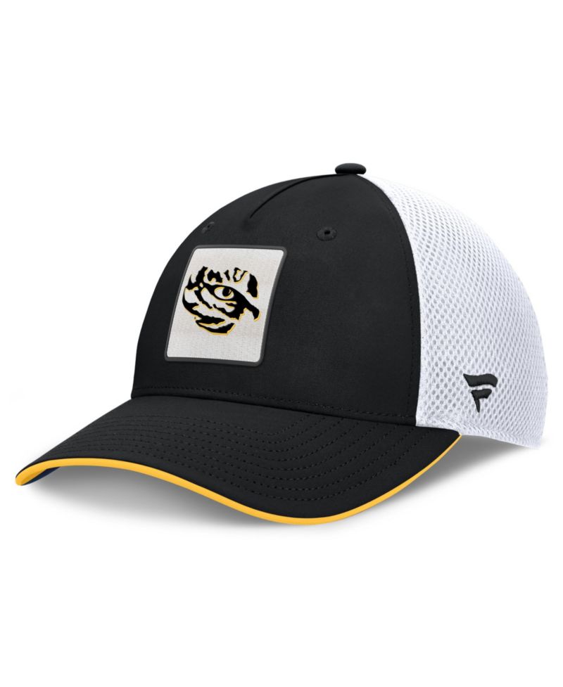 Men's Black LSU Tigers 5-Panel Matter Flex Hat