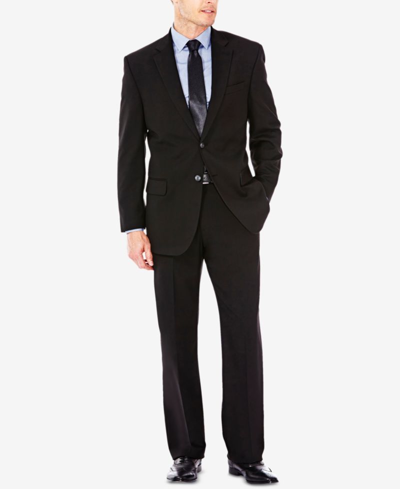 Men's Premium Stretch Classic-Fit Flat Front Suit Pants