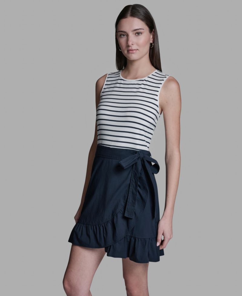 Women's Crewneck Sleeveless Dress