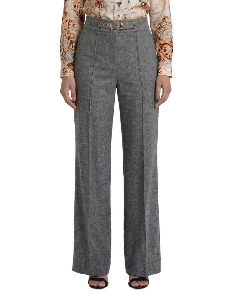 Women's Brenda Wide-Leg High-Waisted Wool-Blend Pants