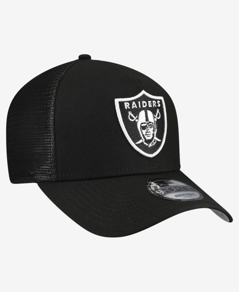 Men's Black Las Vegas Raiders City Script 9FORTY A-Frame Adjustable Hat