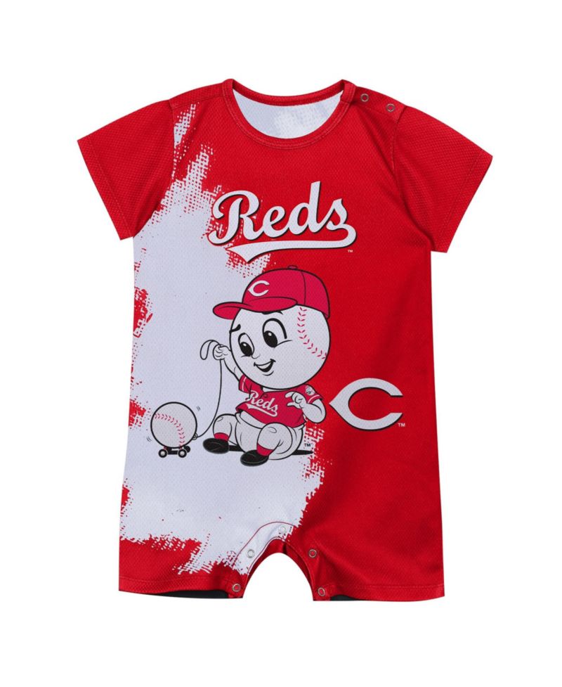 Baby Boys and Girls Red Cincinnati Reds Baby Mascot Bodysuit