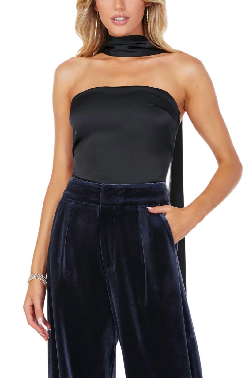 Women's BISHOP + YOUNG Hailey Satin Scarf Top