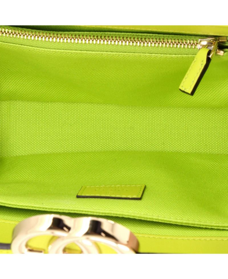 Small Go Shoulder Bag GG Canvas with Leather