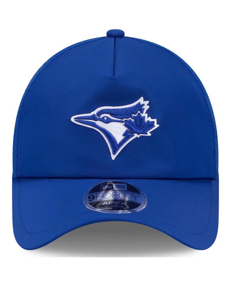 Men's Royal Toronto Blue Jays 2026 Batting Practice Apex 9FORTY Adjustable Trucker Hat