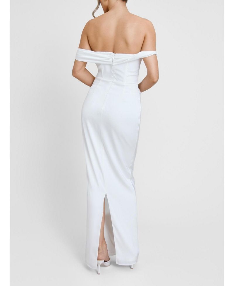 Women's Twist Strap Corset Maxi Dress