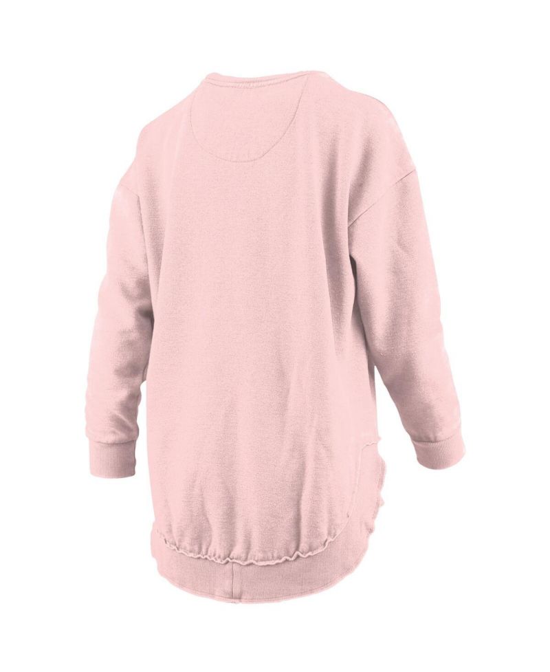 Women's Pink Florida State Seminoles Poncho Fleece Pullover Sweatshirt