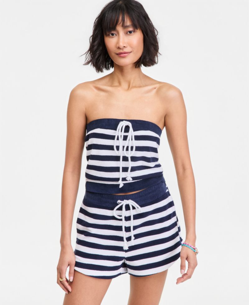 Women's Strapless Terry Tube Top