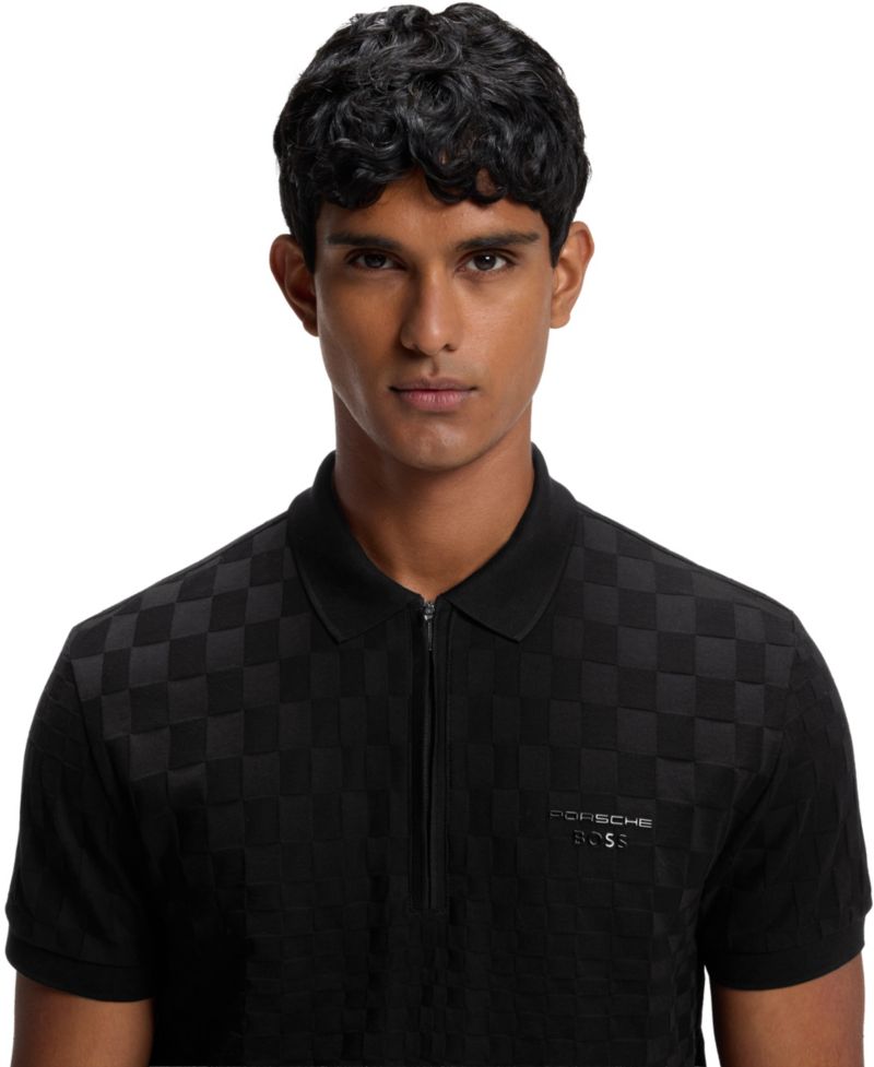 X Porsche Men's Pasha Pattern Polo Shirt