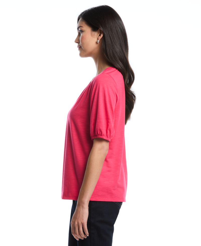 Petite Puff-Sleeve Top