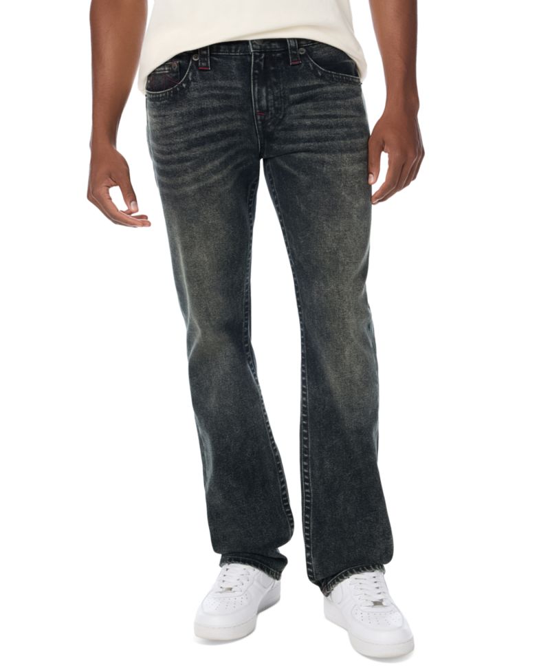 Men's Ricky Embroidered Flap Straight Jeans