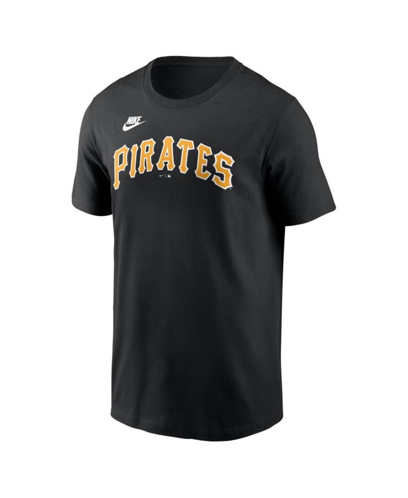 Men's Roberto Clemente Black Pittsburgh Pirates Cooperstown Collection Name & Number T-Shirt
