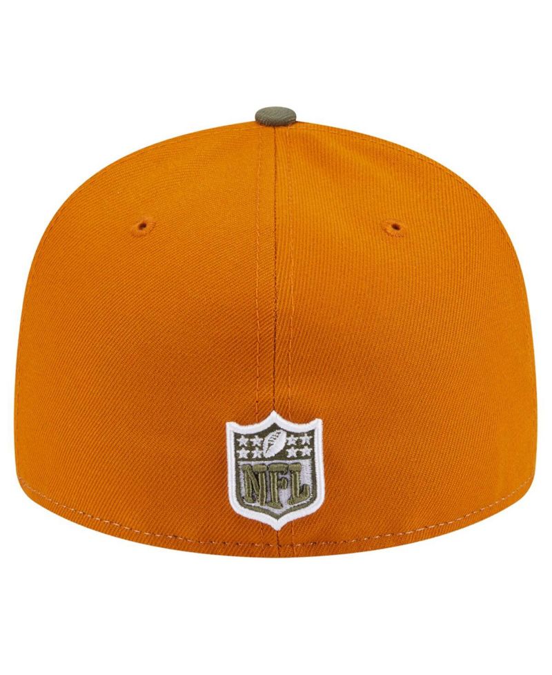 Men's Olive/Brown Las Vegas Raiders Two-Tone Color Pack Split Panel 59FIFTY Fitted Hat