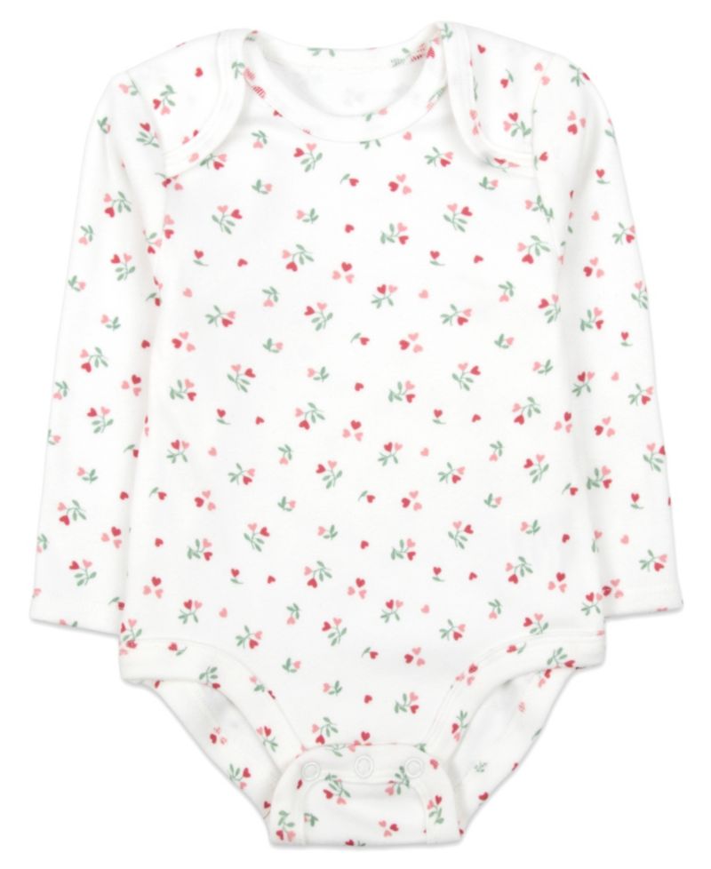 Baby Girls' Daddy's Girl Crewneck Snap-Closure Long-Sleeve Bodysuits, 3-Piece Set