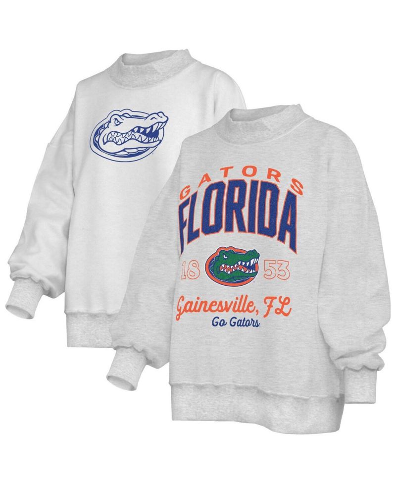 Women's Heather Gray Florida Gators Reversible Sweatshirt