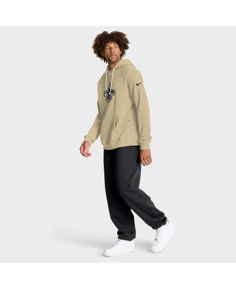Men's Gold New Orleans Saints Sideline Standard Issue Alt 2 Dri-FIT Hoodie