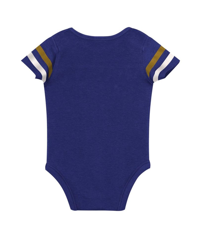 Baby Boys and Girls Baltimore Ravens Up One Bodysuit, Bib & Booties Set